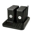 【送料無料】Retekess TD157S 呼び出しベル 振動/ブザー/LED点滅 子機10台 業務用 997台増設可能 屋外400m長距離送信 グループ呼出 ...