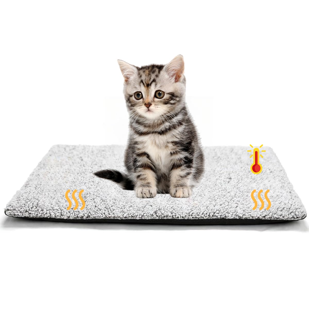 【送料無料】Little Beanペット用ホットマット 電気不用 体温で蓄熱 ペットベッド 猫 犬用 ベッドマット 柔らかい 暖かい ペットクッション 物理的保温 秋冬 寒さ対策 洗える 速乾 消臭 滑り止め 清掃しやすい サイズ：XS：50*40cm