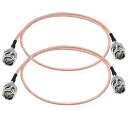 【送料無料】BNCケーブル 75オーム TUOLNK BNC オス- BNC オス 延長 アセンブリケーブル RG179 20インチ(50cm)WIFI アンテナピグテールジャンパー HD SDI ビデオ 同軸 ケーブル 2本