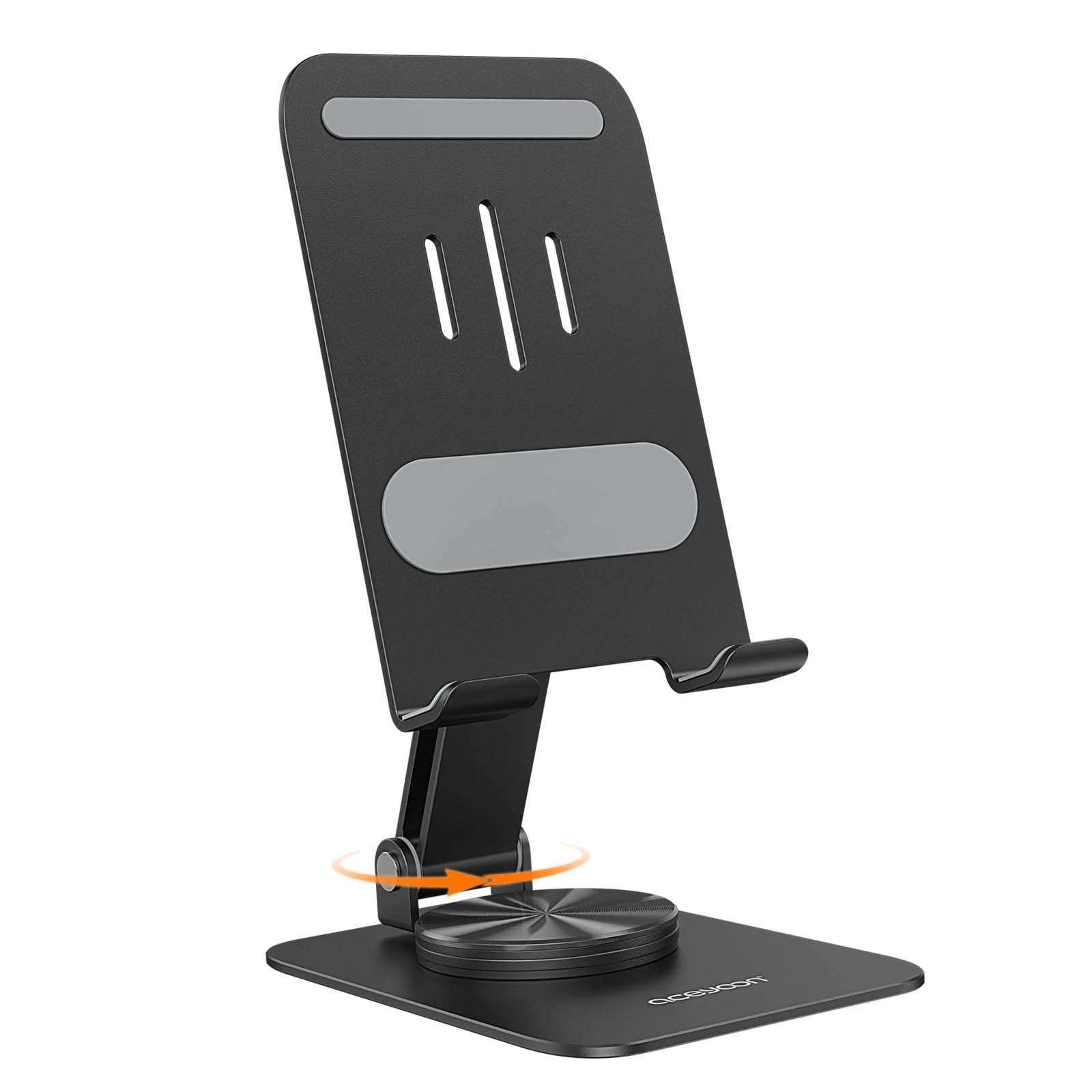 【送料無料】aceyoon スマホスタンド 折りたたみ式 360度回転 携帯スタンド 軽量 スマホホルダー 炭素鋼製 頑丈 スマートフォン 立て 滑り止め 高級 卓上 4~16インチ 安定 滑り止め すまほ 机 置き for iPhone 16 15 タブレット に対応