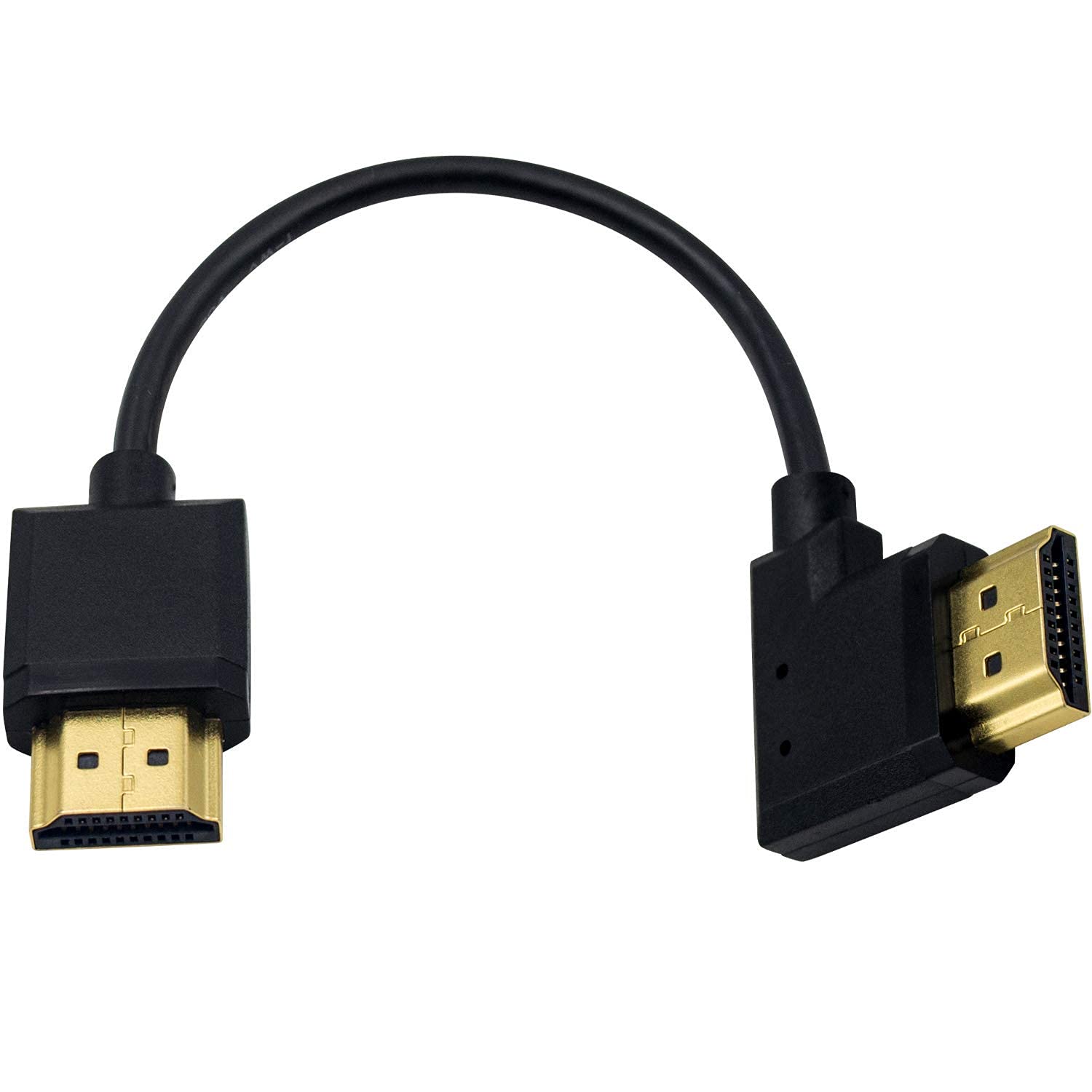 【送料無料】Duttek HDMI ケーブル 0.15m 短いHDMI2.0ケーブル，L型HDMI アダプタ 左向き 90 度HDMI オ..