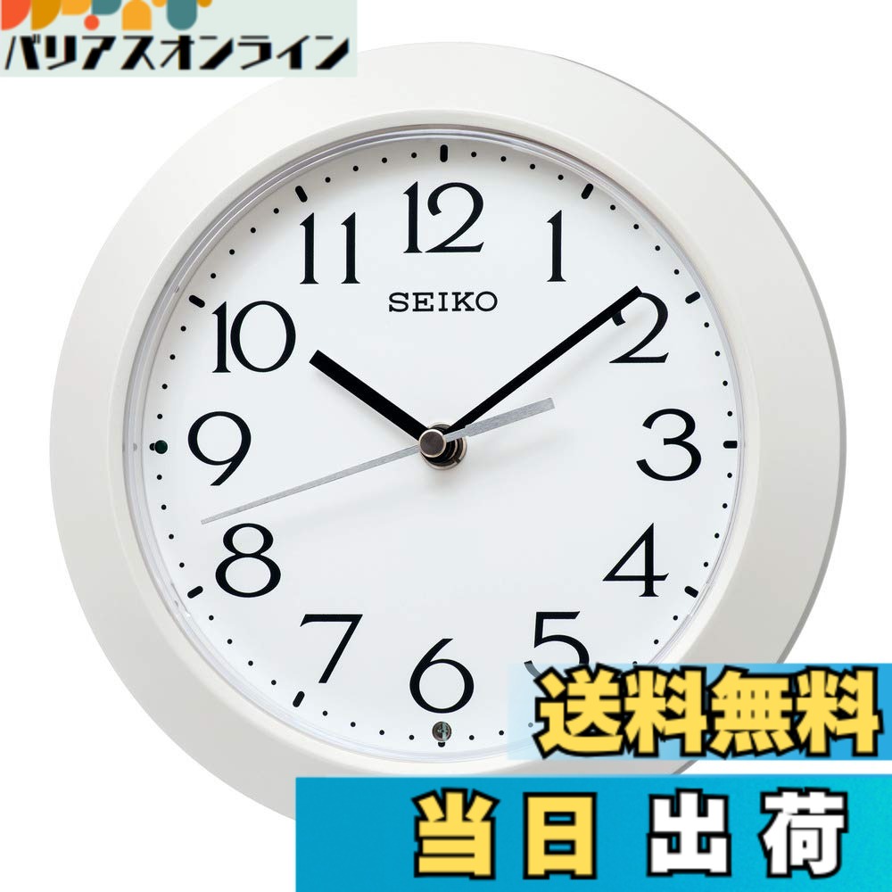 【送料無料】セイコークロック(Seiko Clock) 掛け時計 色：白パール、サイズ：本体サイズ:直径20.3x4.4cm