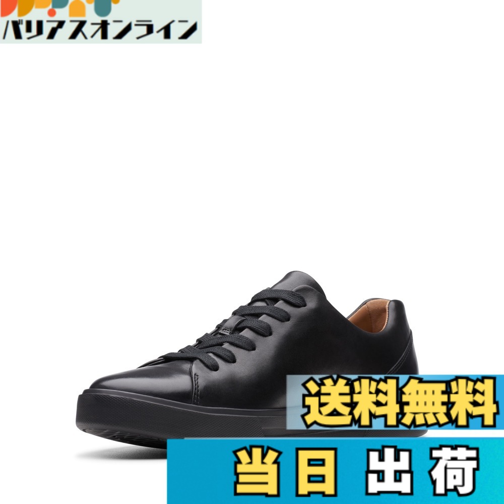 【送料無料】Clarks メンズ アンコスタレーススニーカー 本革 色：ブラックレザー、サイズ：26.5 cm