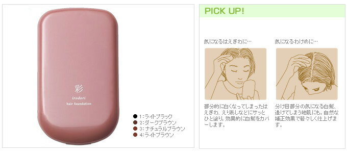 定形外送料無料 イリヤ 彩 ヘアファンデーション ケース付き IRIYA 白髪隠し【TG】