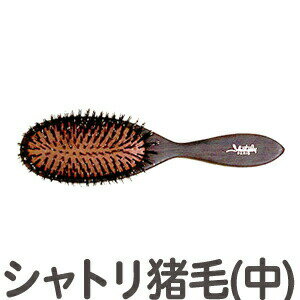 送料無料 大阪ブラシ シャトリクッション猪毛 中（シャトリブラシ Shatoly シャトリクッションブラシ ..