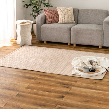 キルトラグ完成品モカ約W190×D130GLK-205MO