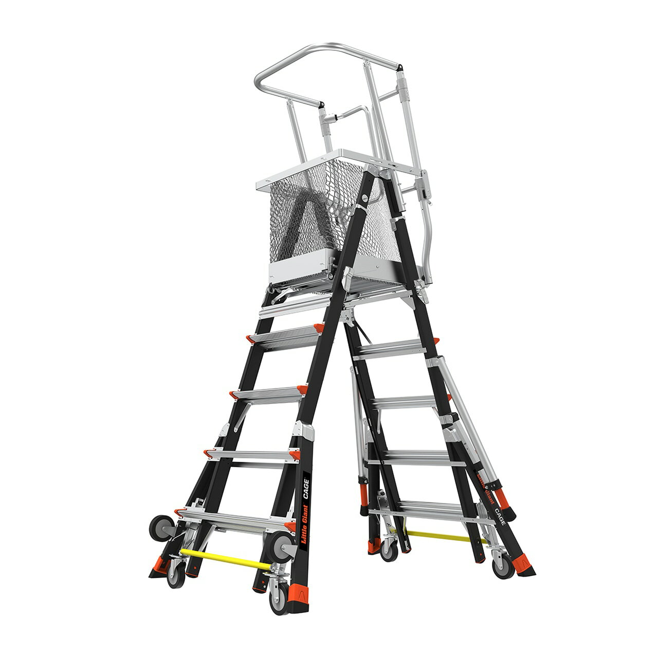 長谷川工業(Hasegawa)伸縮式折りたたみ作業台『ケージ』　LG-18509●全高：2.57〜3.74m　●作業床高さ：1..