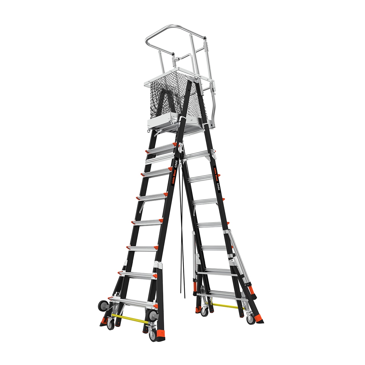 長谷川工業(Hasegawa)伸縮式折りたたみ作業台『ケージ』　LG-18515伸縮折り畳み式　●全高：3.46〜5.16m..