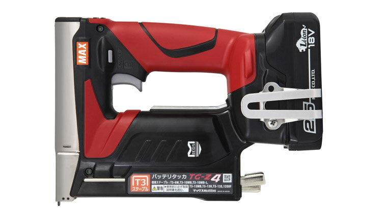 MAX/マックス　充電式タッカ　TG-Z4-BC/1825A　バッテリー付き【TG-Zシリーズ】