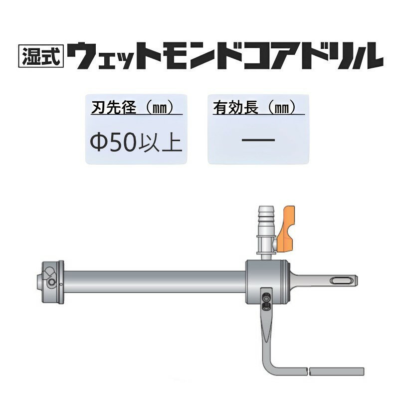 ミヤナガ　湿式 ポリクリックウェットシャンク Lウェットシャンク300SDSプラス●Ф50以上　PCSKWDLRS30　【ポリクリックシリーズ】