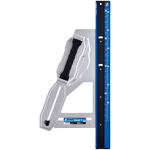 シンワ測定　79053 ／ 丸ノコガイド定規 エルアングルPlusシフト 60cm寸勾配切断機能付