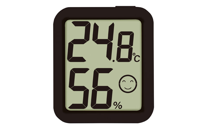 シンワ測定　73248 ／ デジタル温湿度計 環境チェッカー ブラック