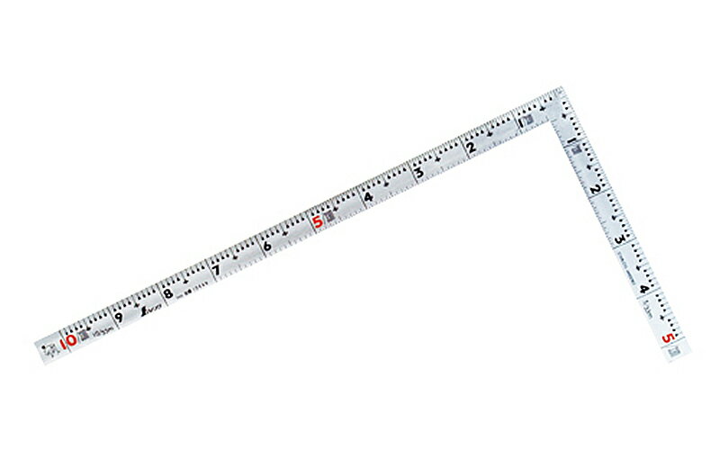 シンワ測定　10649 ／ 曲尺同厚 シルバー 1尺／30cm 併用目盛 名作