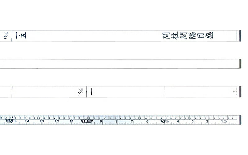 シンワ測定　65132 ／ 尺杖 12尺 併用目盛