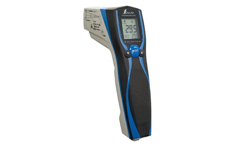 シンワ測定　73036 ／ 放射温度計 E防塵防水デュアルレーザーポイント機能付放射率可変タイプ