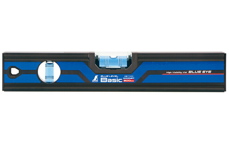 シンワ測定　73490 ／ ブルーレベル Basic 300mm マグネット付