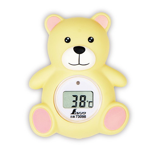 シンワ測定　73098 ／ 風呂用デジタル温度計 B クマ