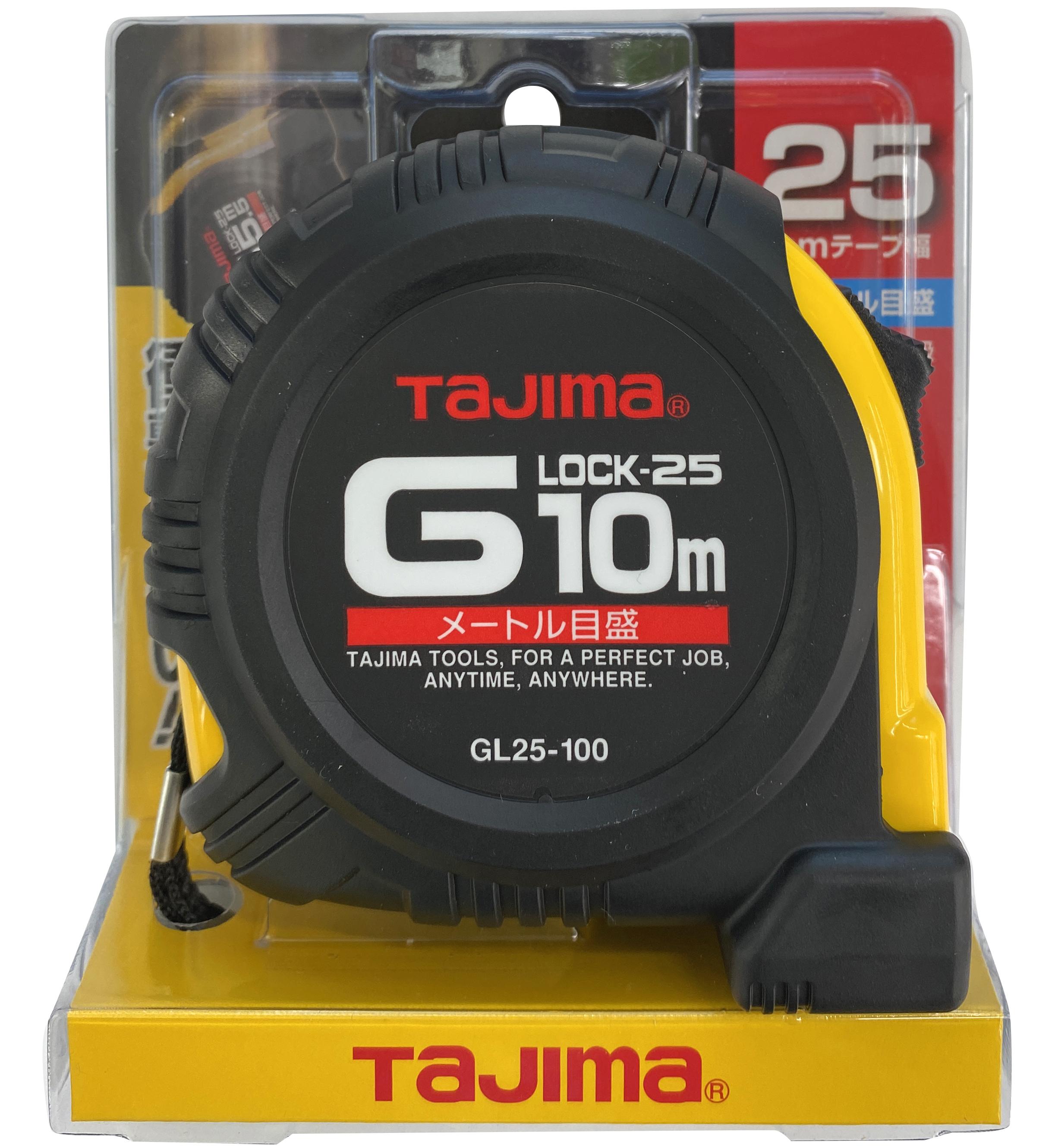 TJMデザイン / タジマ TAJIMA　コンベックス　Gロック 25mm幅10m　GL25100BL