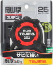 TJMデザイン / タジマ TAJIMA　コンベックス　剛厚Gステン 25mm幅5.0m 尺相当　GAGSL25-50S