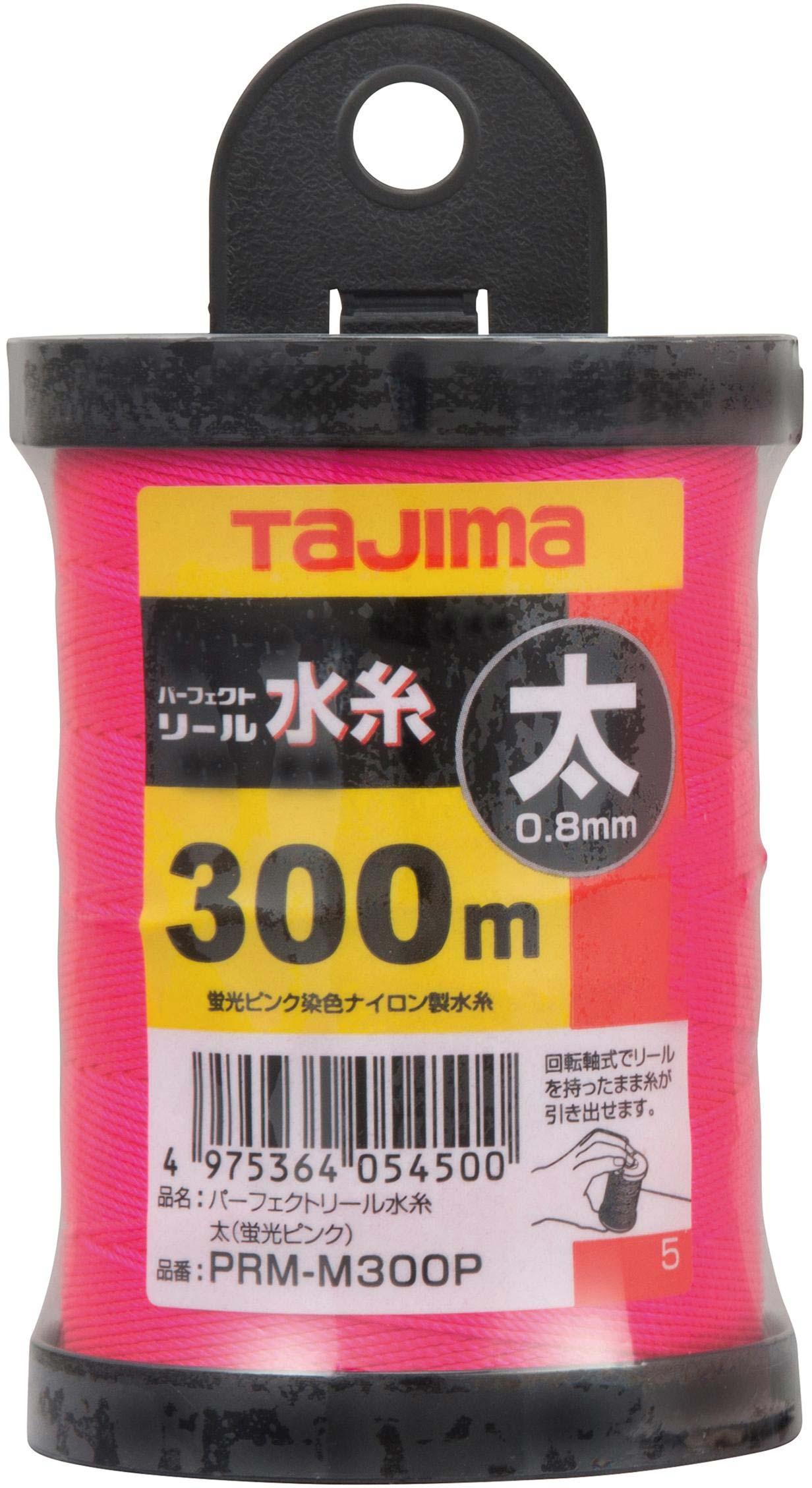 タジマ TAJIMA　リール水糸 蛍光ピンク 太　PRM-M300P