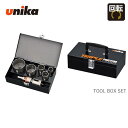 ユニカ unika 【21 ×2個 27 ×2個 33 ×2個 セット口径(mm)】有効長：35mm ストレートシャンク ST-S超硬ホールソー トリプルコンボ ［TOOL BOX SET］ TB-43ST