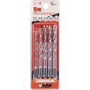 【便利サイズ 5本セット】充電インパクトドリル RJタイプ 3.5・4.8・5.0・6.0・6.4(mm) 各1本 DPRJ-5A ユニカ(株)