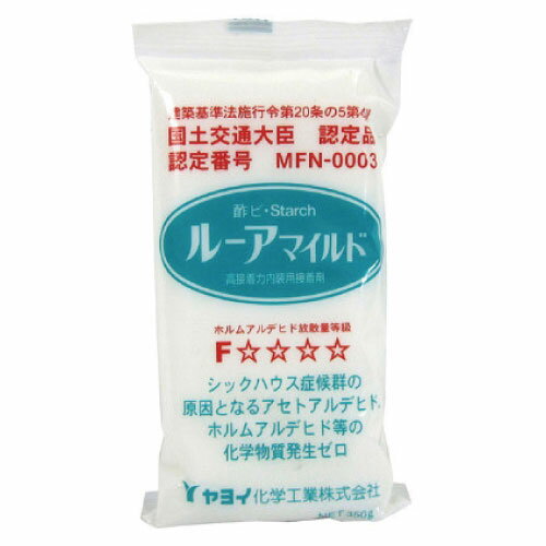 ヤヨイ化学工業 ルーアマイルド 350g 壁紙施工用でん粉系接着剤 YAYOI