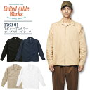 長袖シャツ ロングスリーブシャツ T/C オープンカラー 1760 01 飲食店 制服 レストラン ユニフォーム ユナイテッドアスレ ワークス United Athle Works 作業服 作業着 【XXL-5XL】