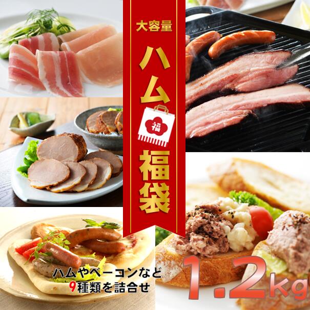 福袋 2023 農家のベーコン 札幌バルナバハム 【福袋】ハム詰合せ セット ベーコン 生ハム ウインナー 焼豚 焼く レンジ　簡単 パーティー 福袋のサムネイル