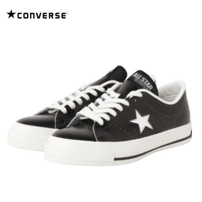 CONVERSE コンバース ONESTAR J ワンスターJ 日本製 MADE IN JAPAN 本革 レザー ローカット メンズ レディース スニーカー BLACK/WHITE