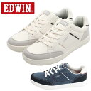 エドウィン EDWIN メンズ スニーカー 軽量 外羽根 シンプル コート スニーカー EDW-7023 25.0cm 25.5cm 26.0cm 26.5cm 27.0cm 28.0cm