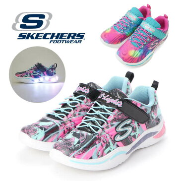 SKECHERS スケッチャーズ ジュニア スニーカー POWER PETALS-FLOWERSPARK 【光る靴】20203l