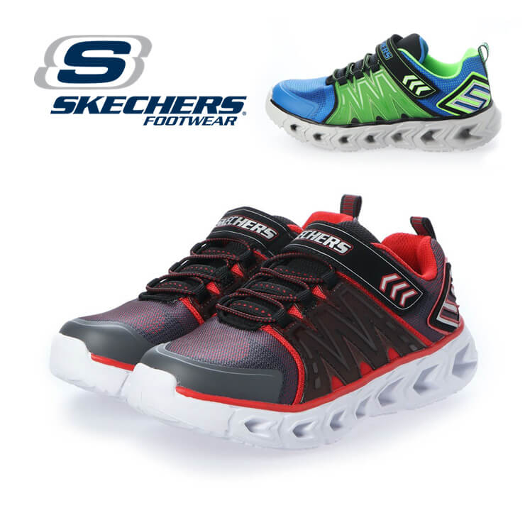 SKECHERS スケッチャーズ HYPNO-FLASH ジュニア スニーカー【光る靴】 90585l 17cm 18cm 19cm 20cm 21cm 22cm 23cm