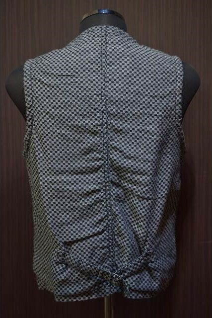 Sugar Cane light SC14033 チェッカーズジャガードワークベスト