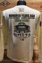 カミナリ KAMINARI KMLT-129 Tシャツ 長袖 ロンT カミナリモータース 旧車柄 ホワイト