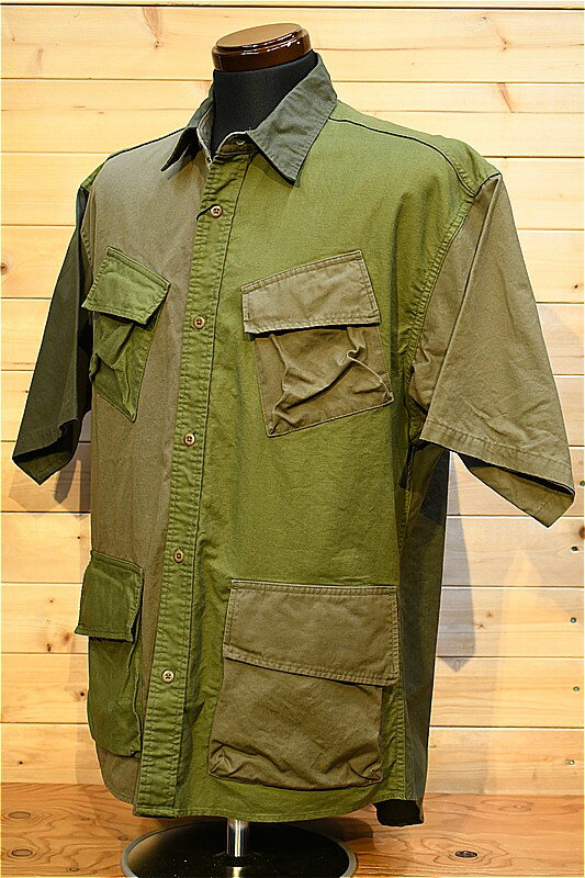 ʥ륱ܥ Ⱦµ Nigel Cabourn 8040-00-1104-1-3 DESERT ARMY SHIRT S/S ꡼