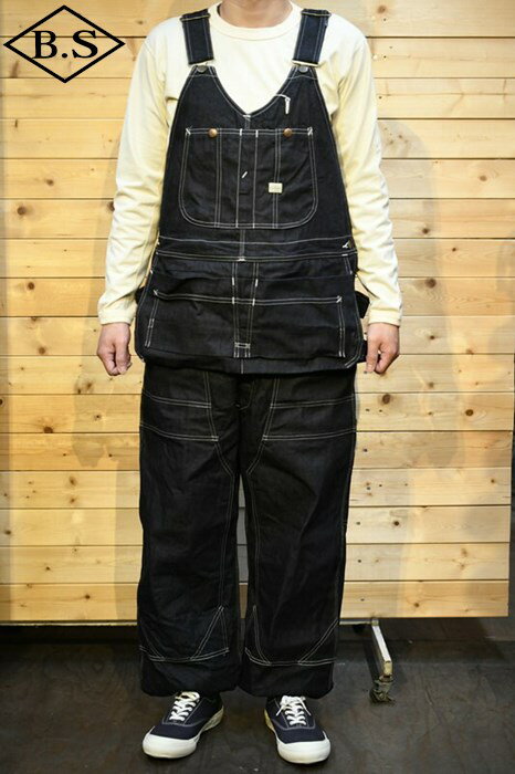 【期間限定ポイント5倍】クッシュマン オーバーオール CUSHMAN 22251 DOUBLE KNEE OVERALL ダブルニーオーバーオール インディゴ