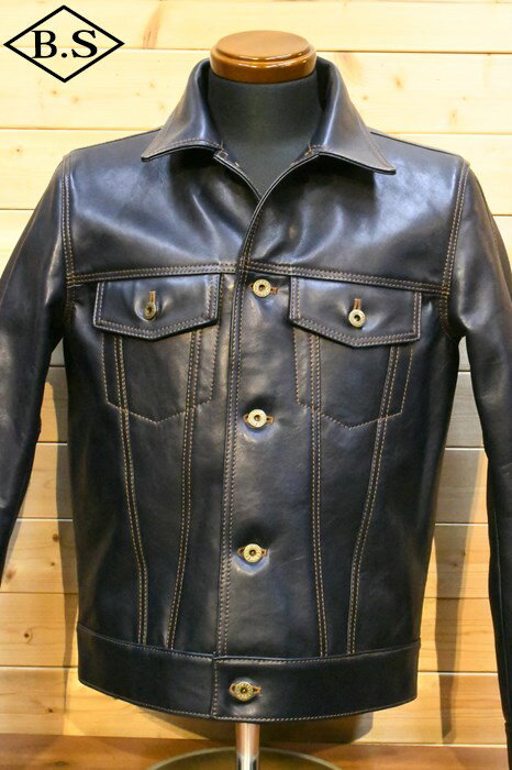 ワイツーレザー Y’2 LEATHER IB-139 INDIGO HORSE 3rd Type JACKET