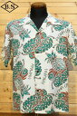 サンサーフ SUN SURF アロハシャツ SS39015 RAYON HAWAIIAN SHIRT “THE PINEAPPLE ISLANDS” OFF WHITE