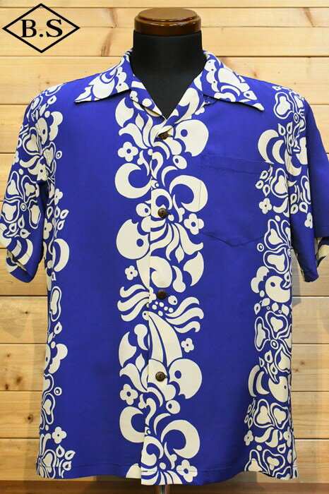 【期間限定ポイント5倍】サンサーフ SUN SURF アロハシャツ SS39017 RAYON HAWAIIAN SHIRT “TAHITIAN PRINT” NAVY