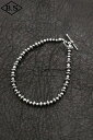 【期間限定ポイント5倍】インディアンジュエリー INDIAN JEWELRY 小物 ブレスレット FB25-004 ナバホパール3mm&ソロバン4.5mm 19.5cm