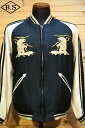 テーラー東洋 TAILOR TOYO スカジャン TT15492-119 Late 1950s Style Acetate Souvenir Jacket “POLAR BEAR” “MOOSE” AGING MODEL BLACK