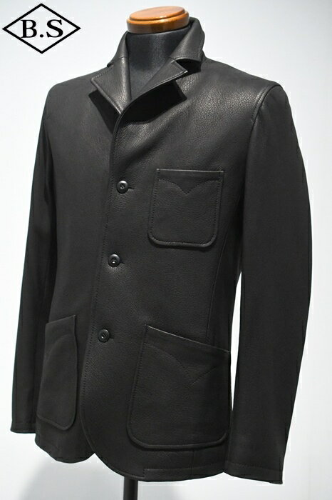 ワイツーレザー Y’2 LEATHER レザージャケット DJ-24 DEER SKIN SACK JACKET BLACK