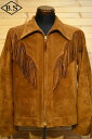 ワイツーレザー レザージャケット Y’2 LEATHER WJ-01 STEER SUEDE FRINGE JACKET キャメル