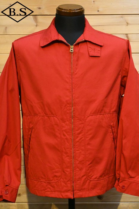 VK[P[ Sugar Cane AE^[ SC15293 COTTON WEATHER CLOTH SPORTS JACKET RED