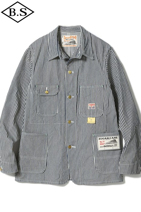 シュガーケーン Sugar Cane デニムジャケット SC15656 HICKORY STRIPE WORK COAT ONE WASH