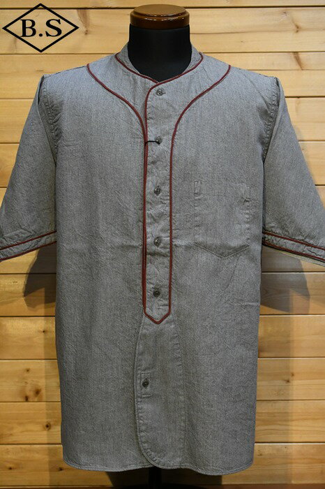 iCWF P[{ Nigel Cabourn x[X{[Vc 80480011002 BASEBALL SHIRT S/S TYPE2 x[X{[Vc O[