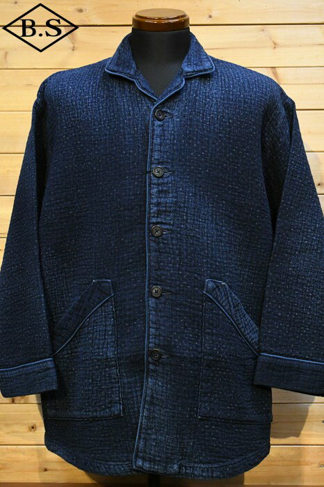 【期間限定 ポイント5倍】ポータークラシック PORTER CLASSIC アウター PC-059-2605-0040 NEW SASHIKO PAJAMA CARDIGAN BLUE