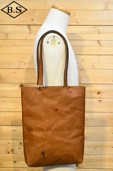 楽天BarnStormer3号店ヴァスコ VASCO バッグ VS-292LP PAINT LEATHER MARKET TOTE BAG CAMEL