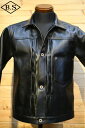ジェラード レザージャケット JELADO JP94409 44Leather Jacket Horse hide Semi-aniline Finish BL...